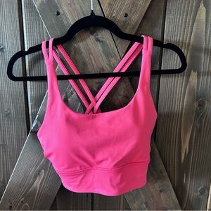 Lululemon Athletica Pink Strappy Sports Bra